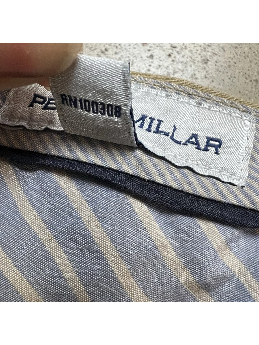 Peter Millar Pants Mens 42 Khaki Sateen Five Pocket Classic Fit Golf